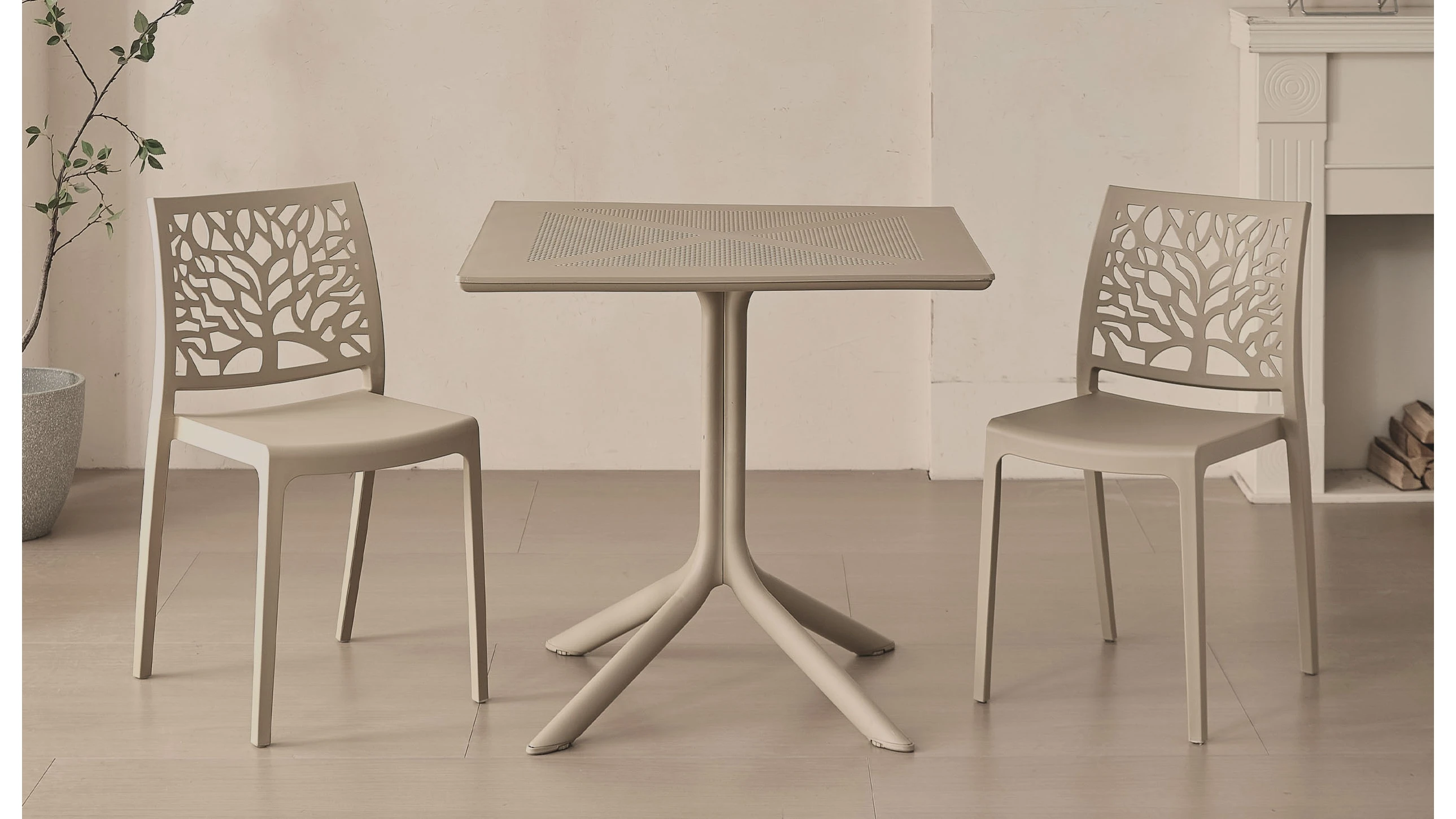 Tavolo L 80 cm x P 80 cm in polipropilene - elis square