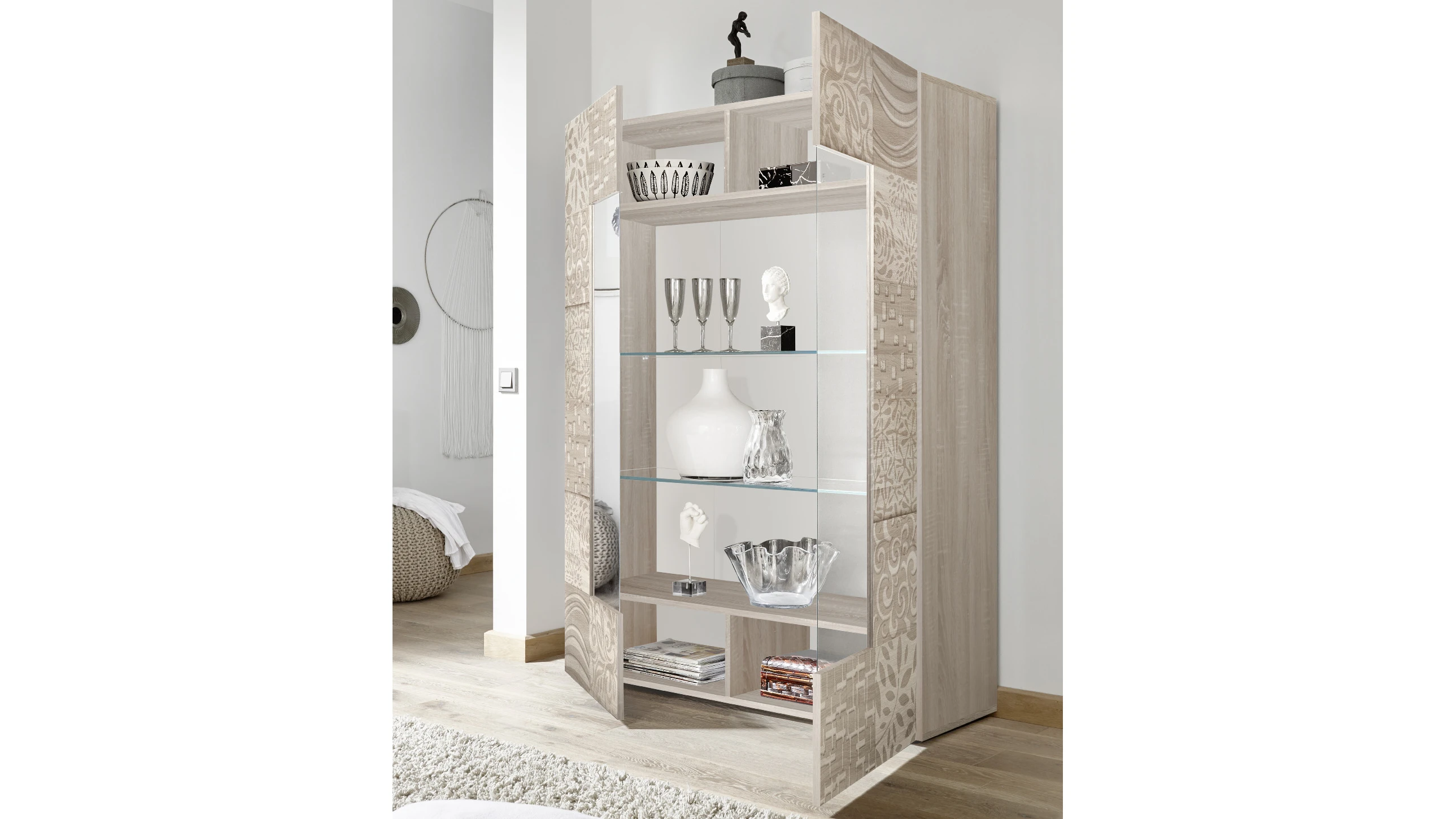 Vetrina 2 ante L 121 cm H 166 cm - lisbona